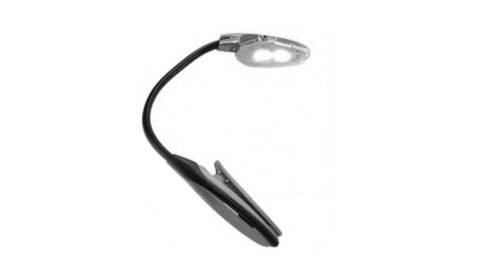 Sansai Portable Clip-On LED Book Reading Light - Black