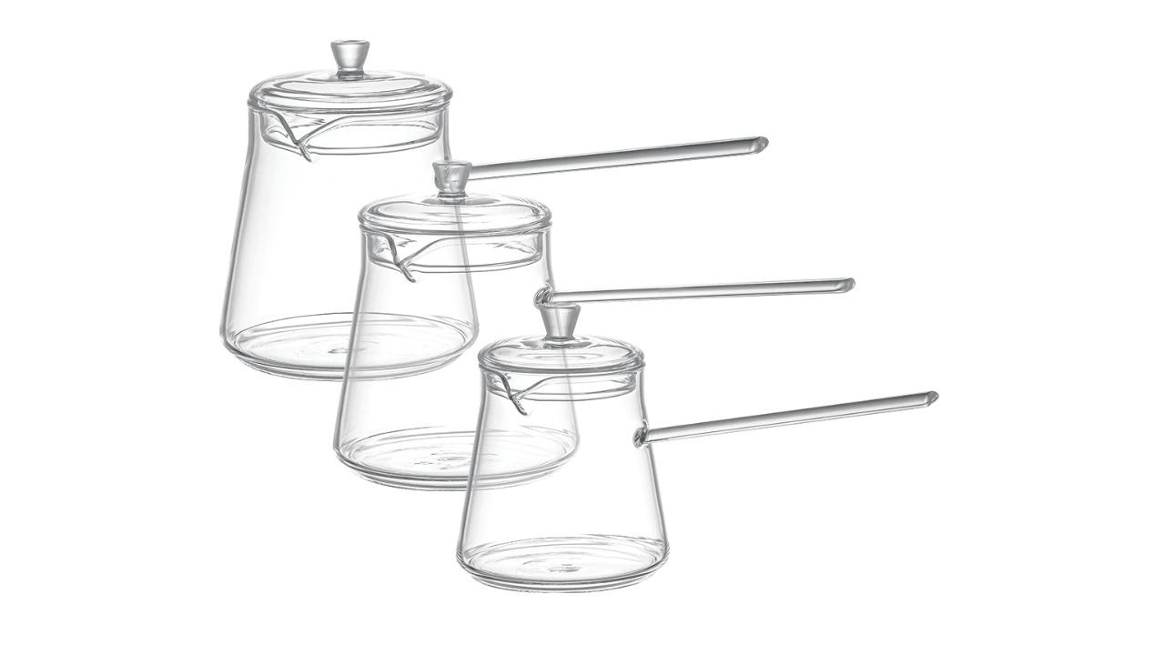 Dorsch Set of 3 Glass Coffee Pot