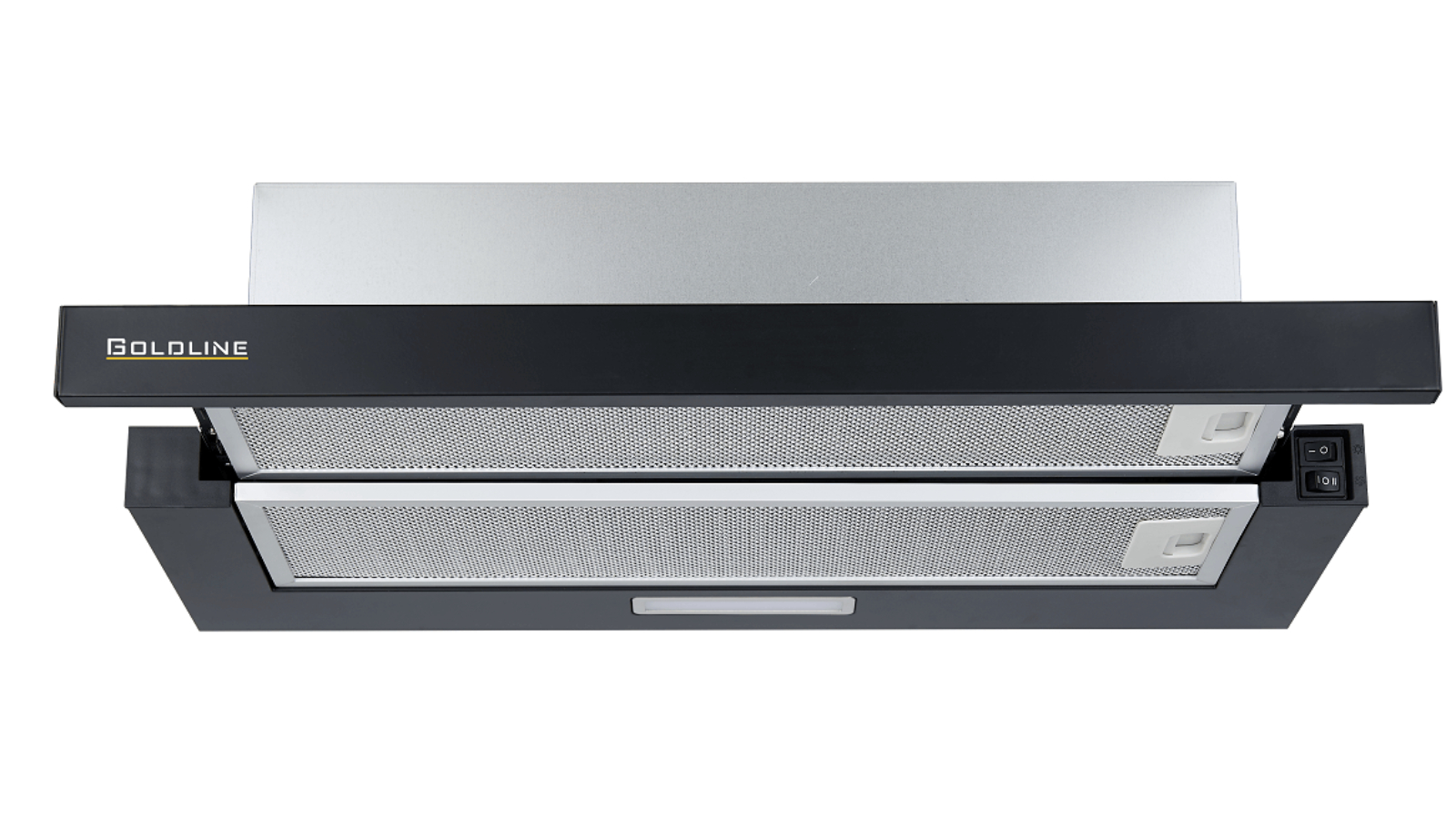 Goldline 60cm Telescopic Rangehood - Black
