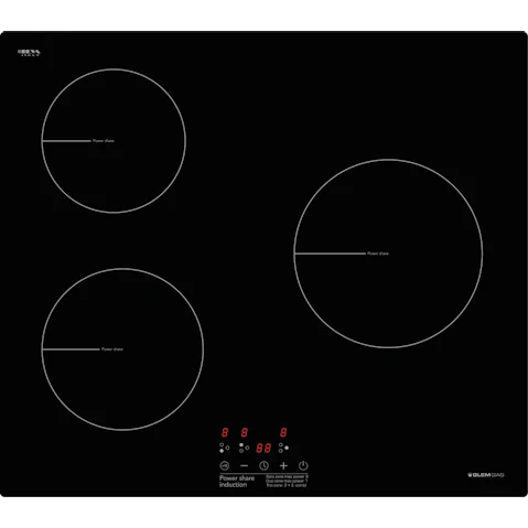 Glem Gas 600mm 3 Zone Induction Cooktop