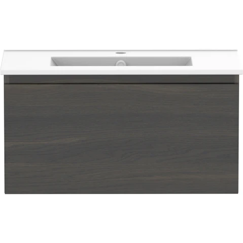 ADP Glacier Slim Lite Ensuite All-Drawer 750mm Wall Hung Vanity with Ceramic top