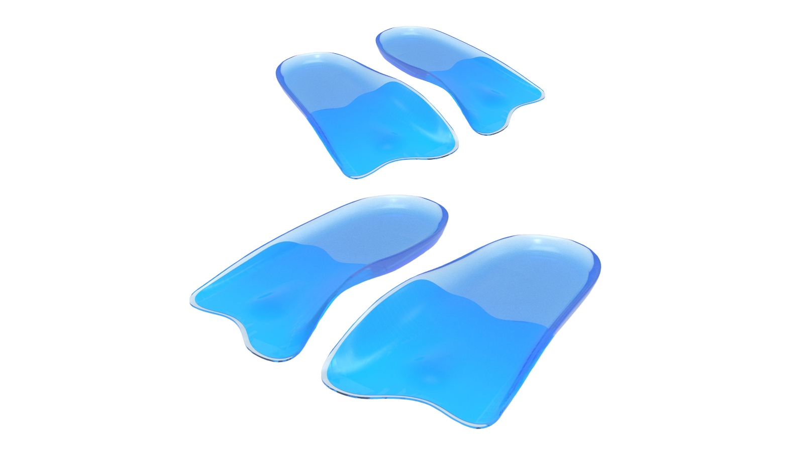 Bibal Gel Half Insoles Shoe Inserts 2 Piece - Large  