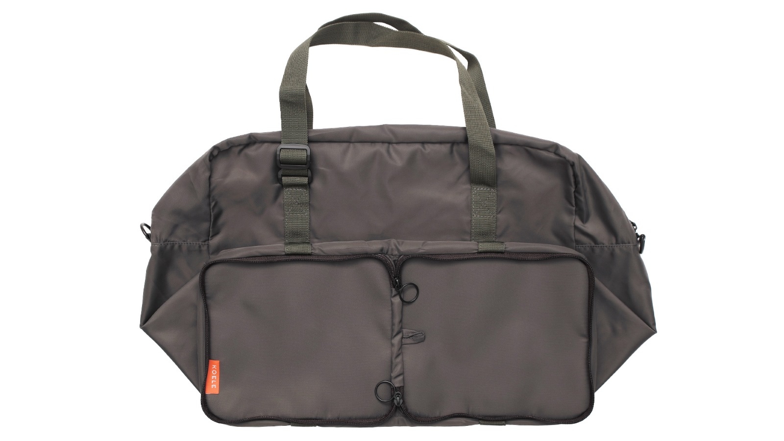 Koele Foldable Nylon Duffle Shopper Bag for Travel Laptop Grocery - Khaki