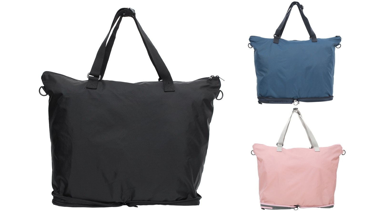 Koele Foldable Nylon Tote Shopper Bag for Travel Laptop Grocery