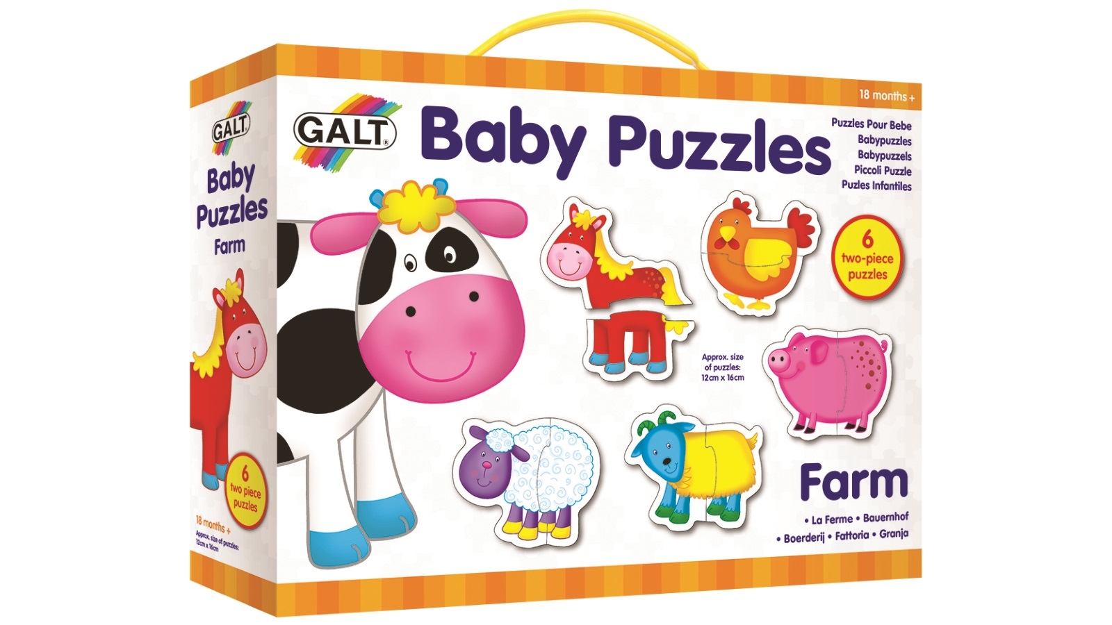 Galt 2-Pieces Baby Puzzles – Farm