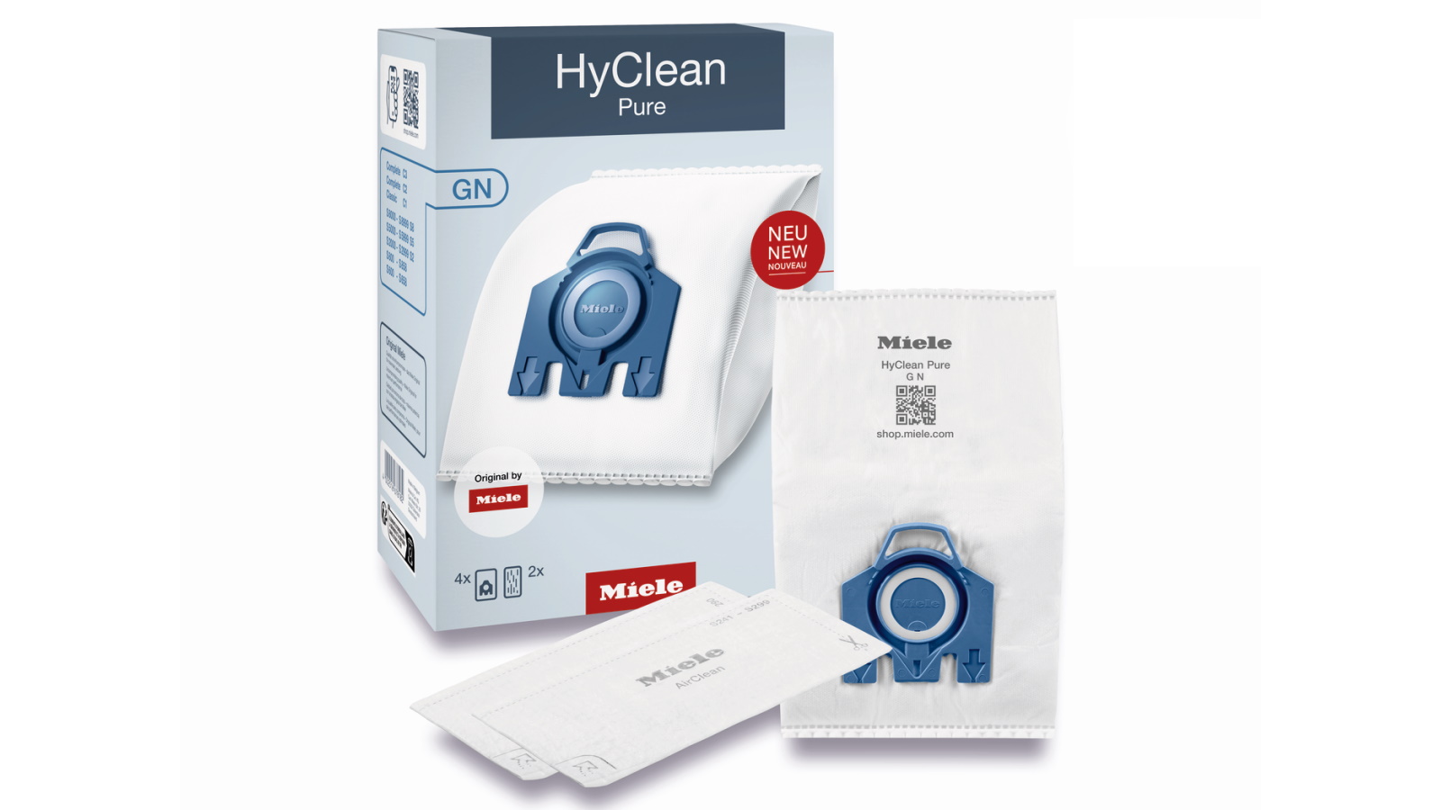 Miele GN HyClean 3D Efficiency Dust Bags for Miele Vacuum 16 Bags