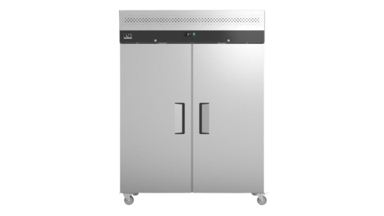 AG Equipment Stainless Steel Upright Double Door Fridge