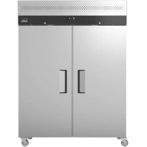 AG Equipment Stainless Steel Upright Double Door Fridge