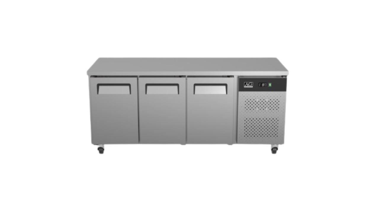 AG Equipment 3-Door Commercial Worktop Underbench Fridge - 70cm