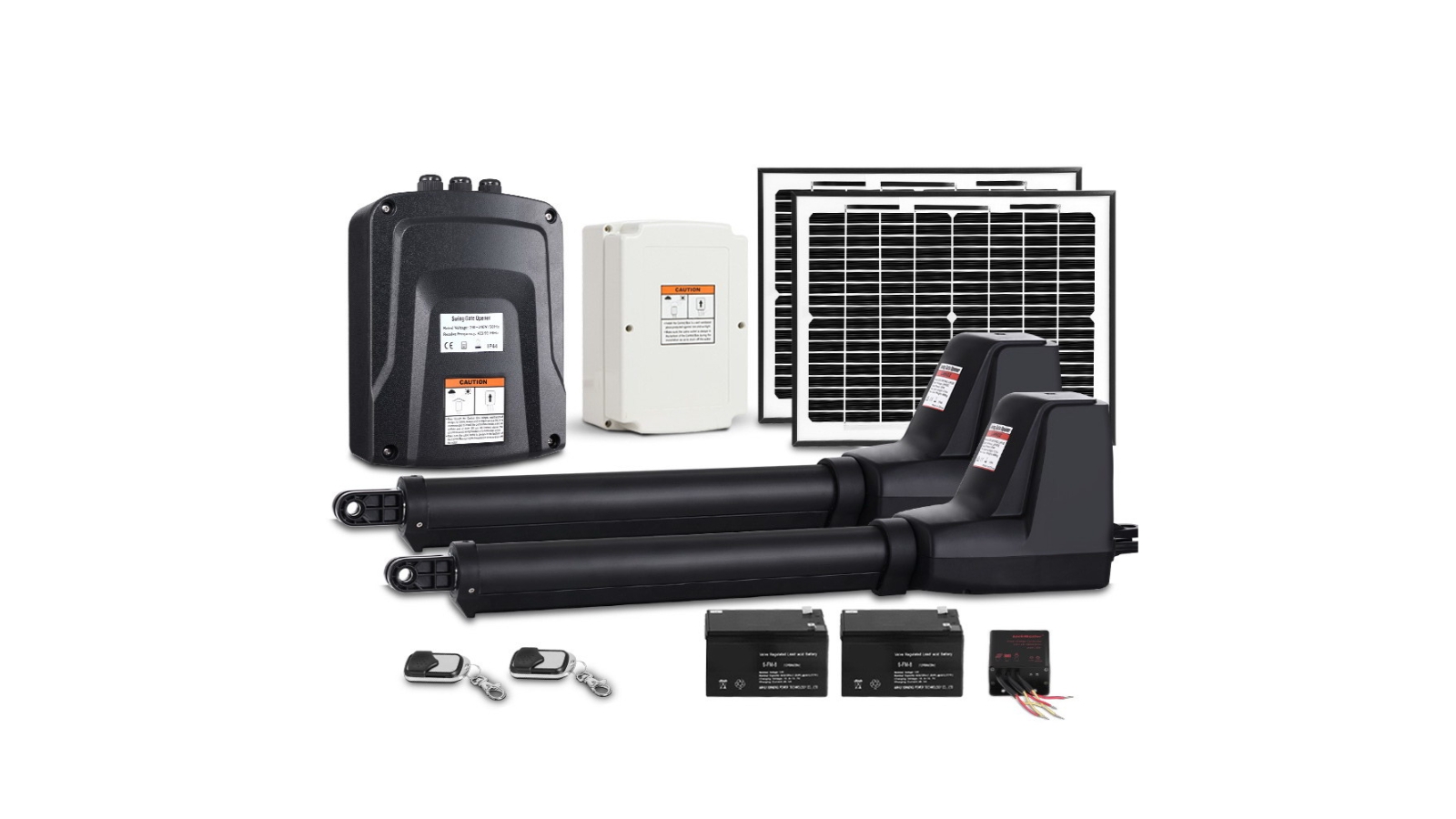 Lockmaster Dual Swing Gate Opener 800KG 20W Solar Panel