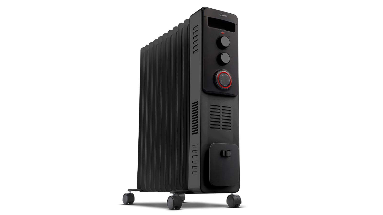 Goldair 2400W 11 Fin Oil Column Heater with Turbo Timer - Black