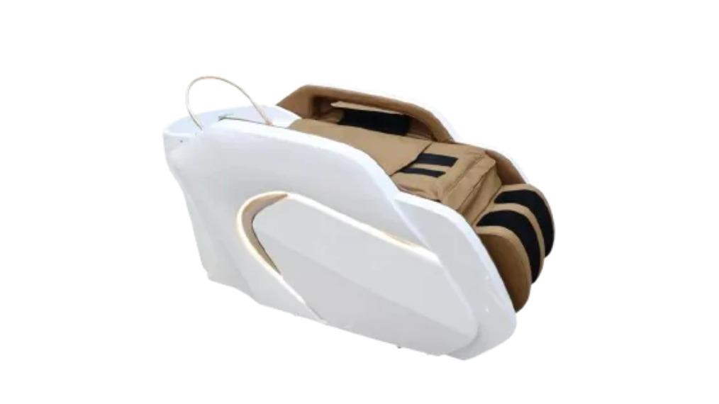 The Online Beauty Warehouse Gold Deluxe Japanese Head Spa with Massage Chair - White/Taupe
