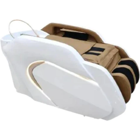 The Online Beauty Warehouse Gold Deluxe Japanese Head Spa with Massage Chair - White/Taupe