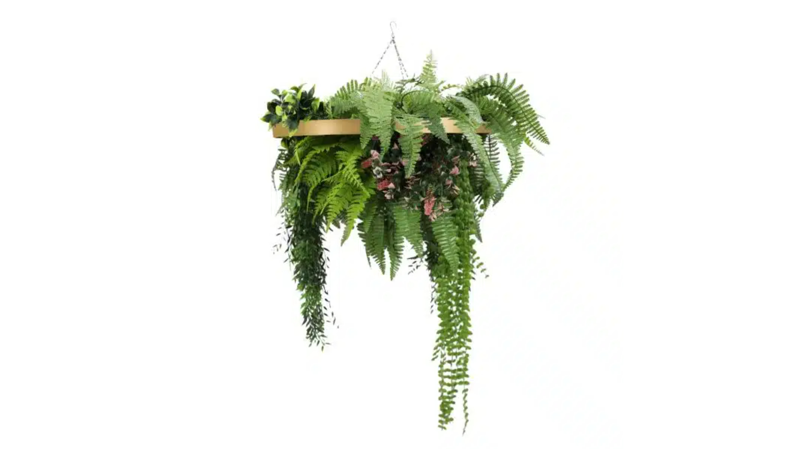 Designer Plants UV Resistant Gold Framed Hanging Disc - 60cm
