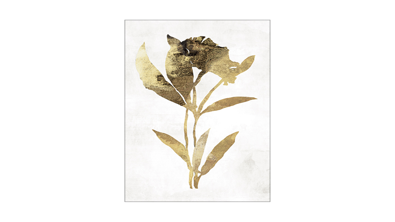 La Grolla Gold Botanical III Unframed Canvas Wall Art