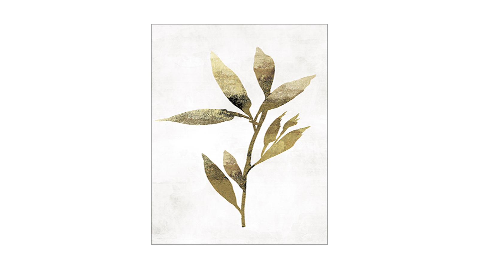 La Grolla Gold Botanical IV Unframed Canvas Wall Art