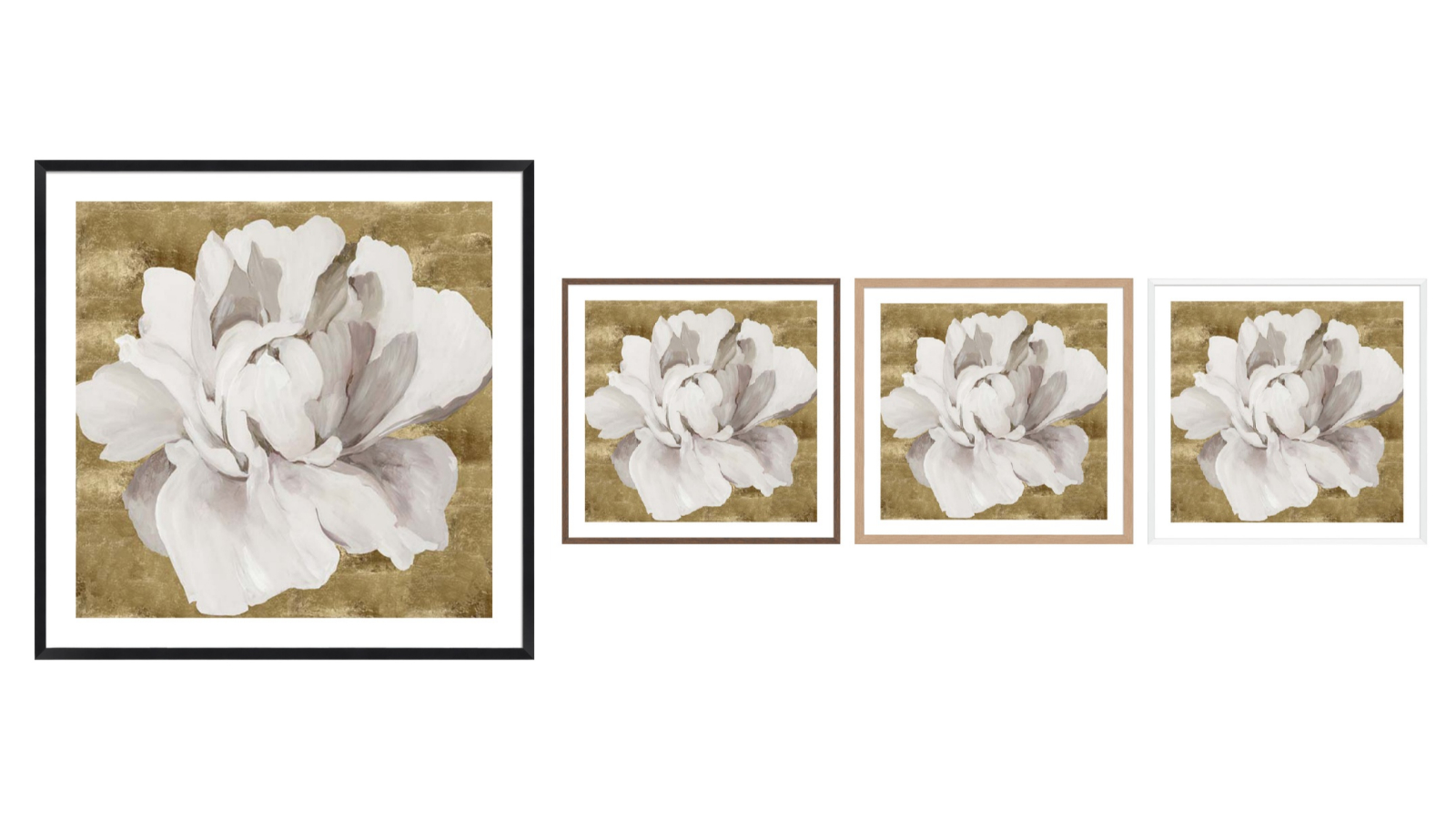 La Grolla Gold Flower I Frame Wall Art