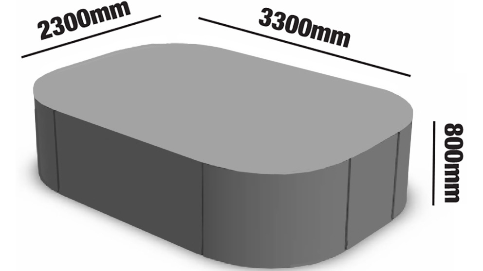 Outdoor Furniture Cover - 13-Piece Oval Setting