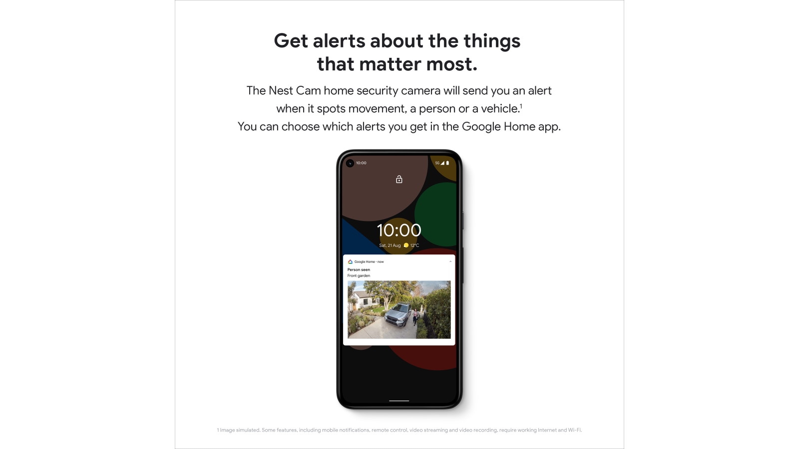 nest camera alerts on google home