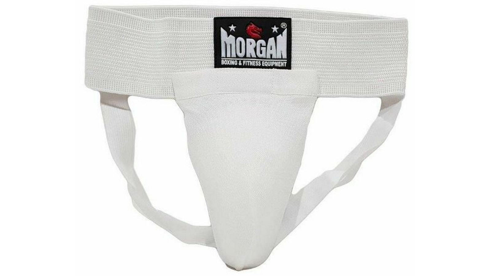 Morgan Sports White Classic Elastic Groin Guard with Cup - Extra Large