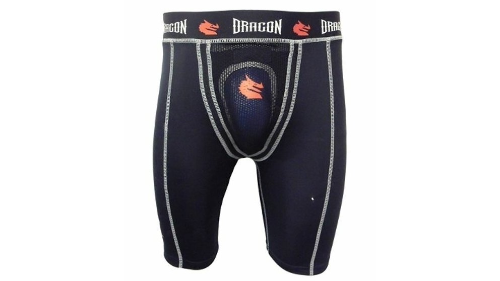 Morgan Sports Dragon Compression Shorts with Tri-flex Groin Cup - Small