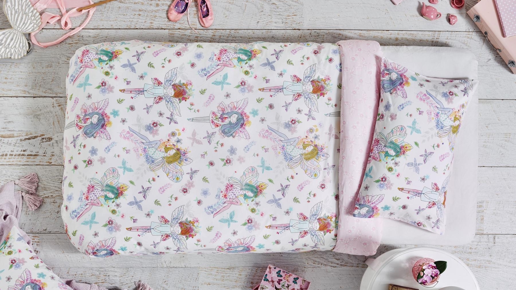 Fairies Quilt Cover Set Single Harvey Norman