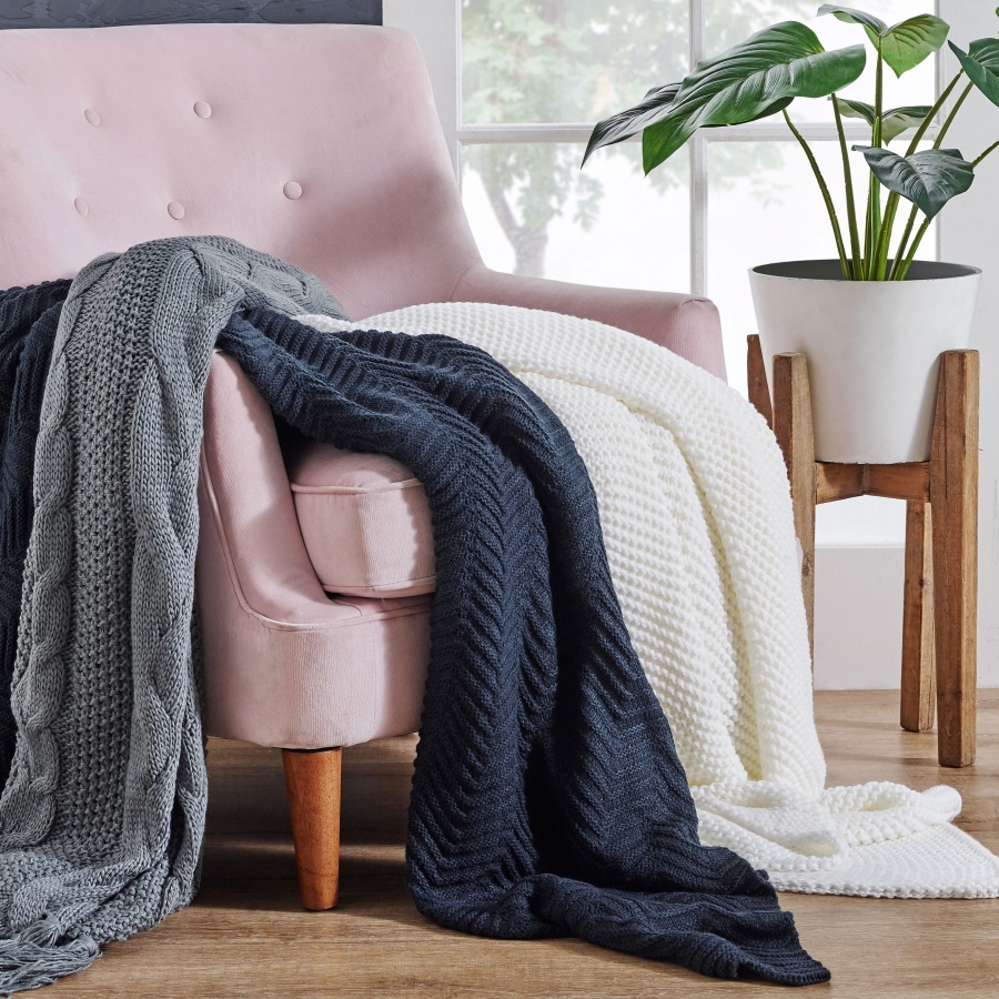 Sabina White Throw Harvey Norman