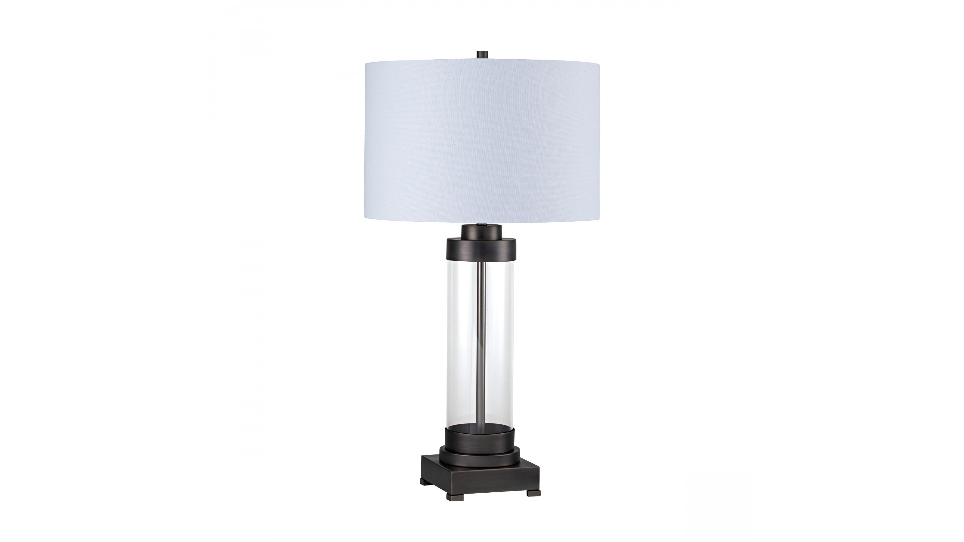 Mayfair Black Glass Lamp