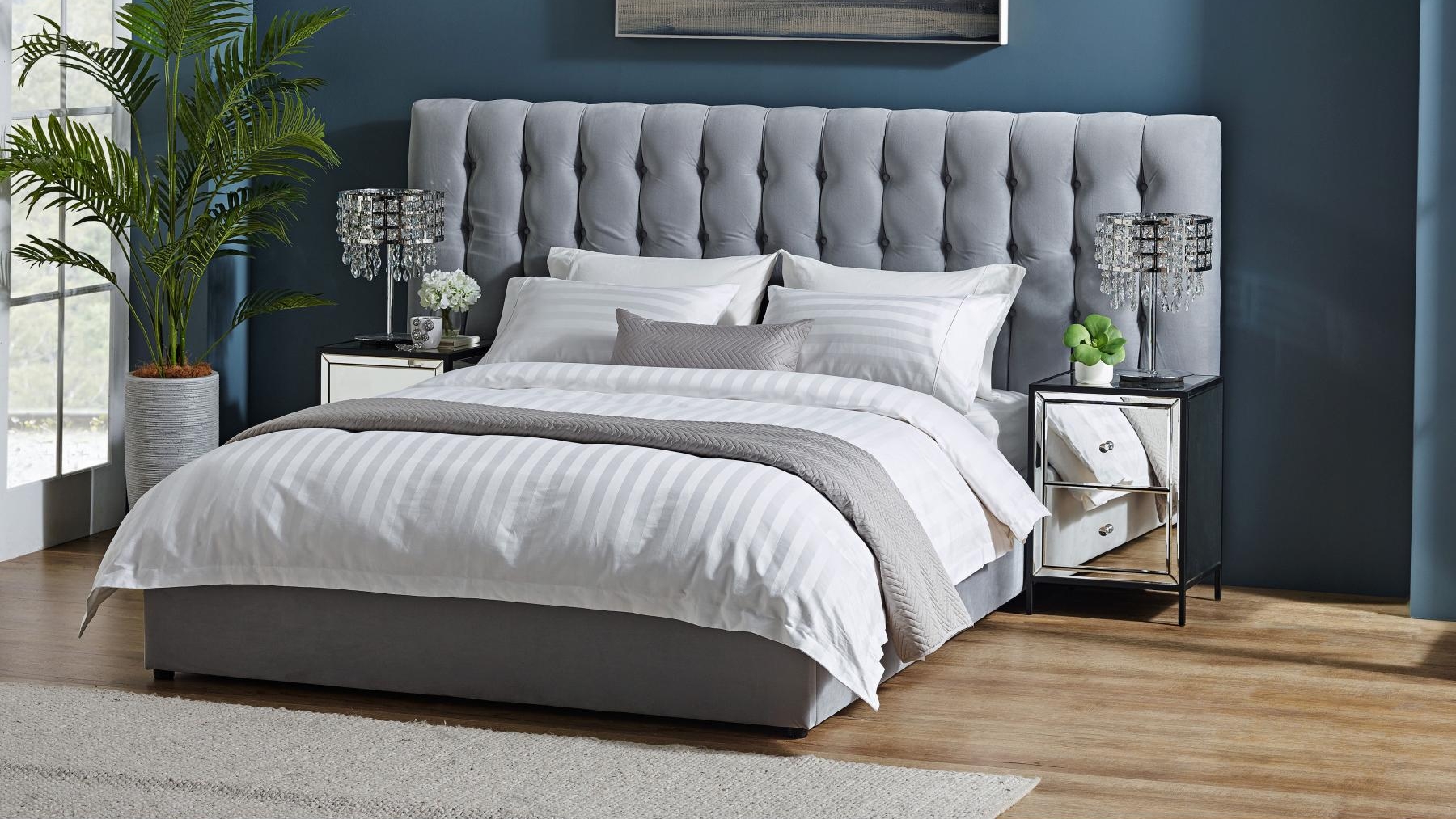 Heather Bed with Extended Bedhead Harvey Norman