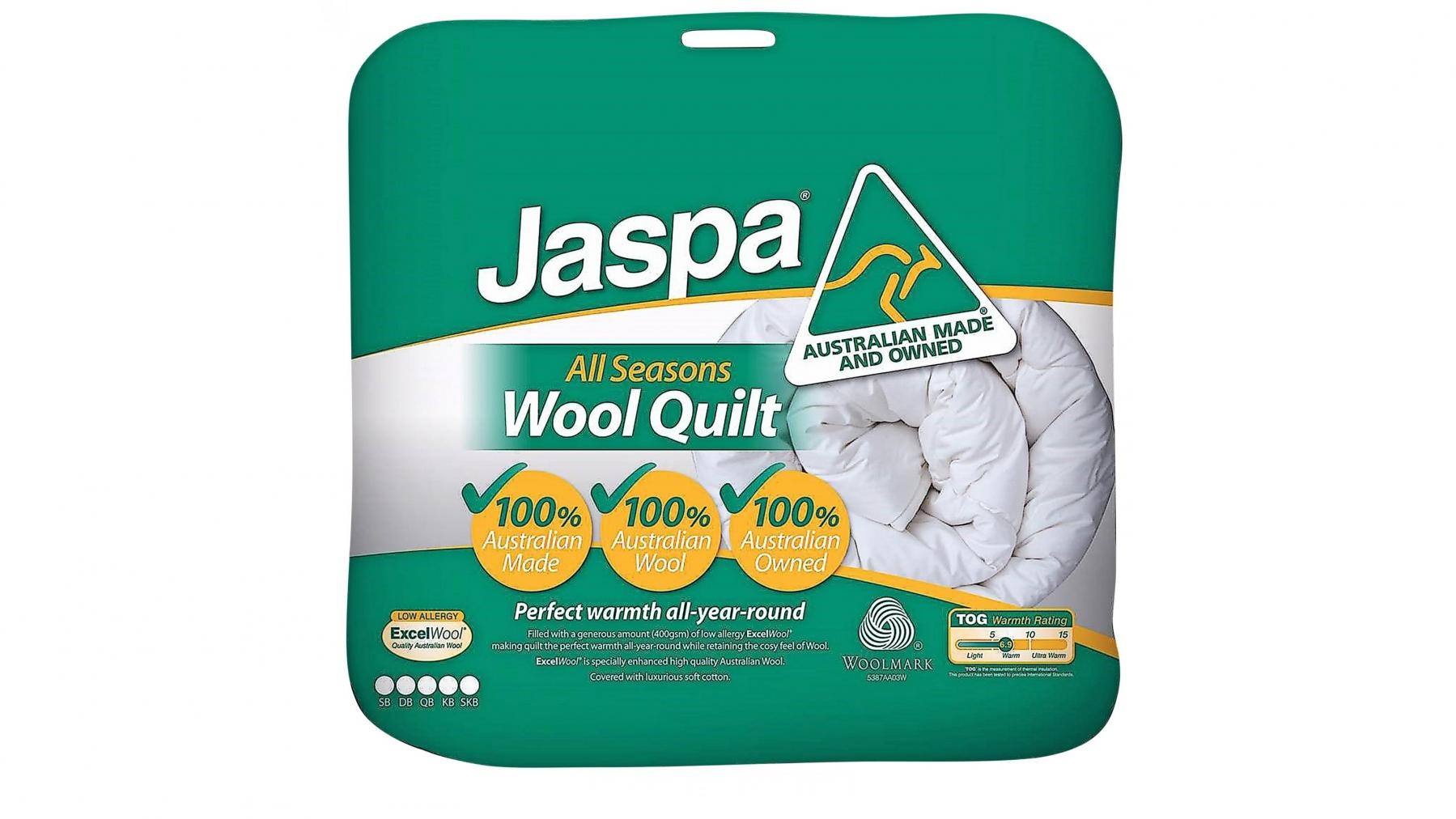 Jaspa All Seasons Wool Quilt - Queen