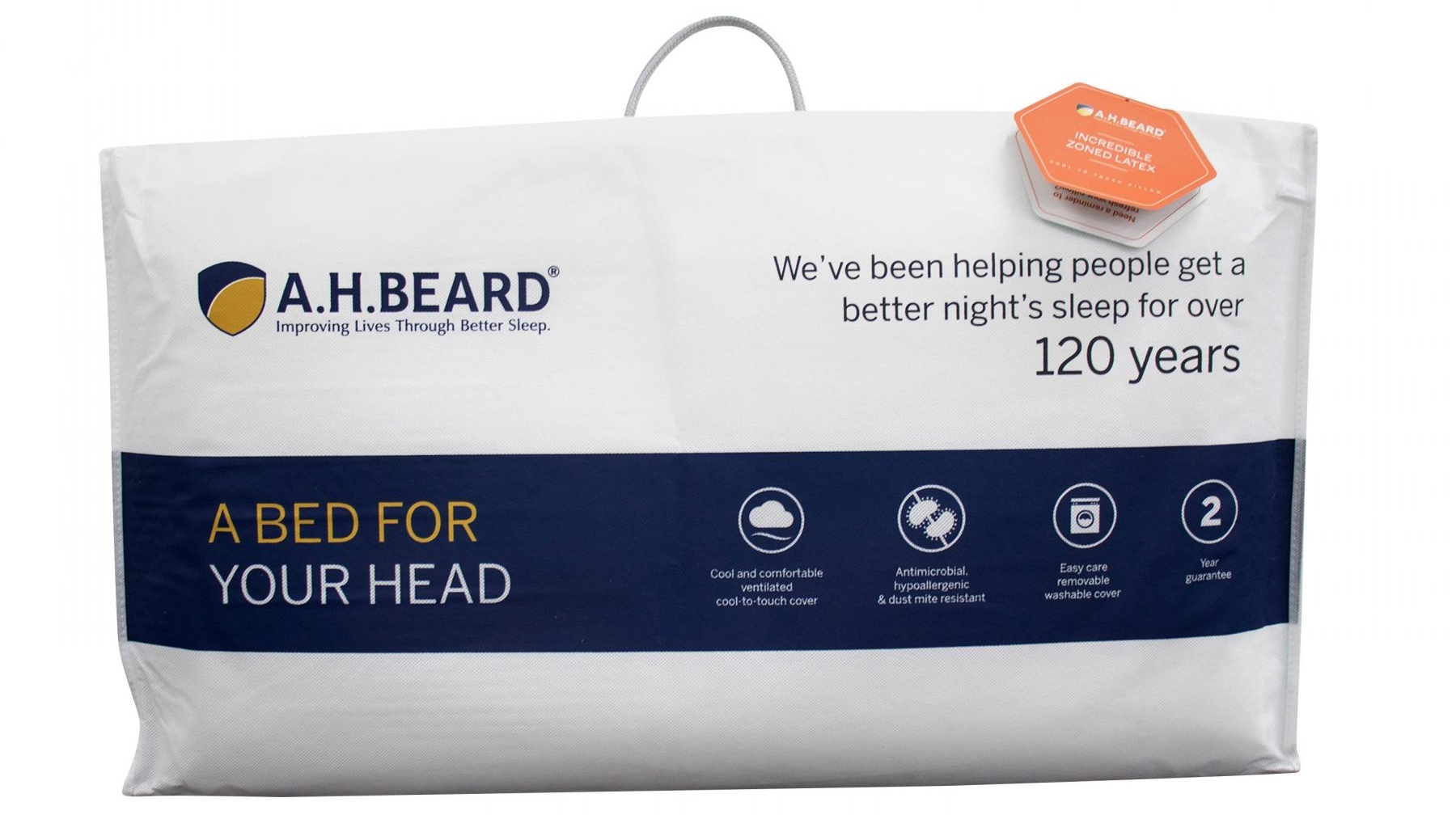 A.H Beard Incredible Zoned Latex Pillow