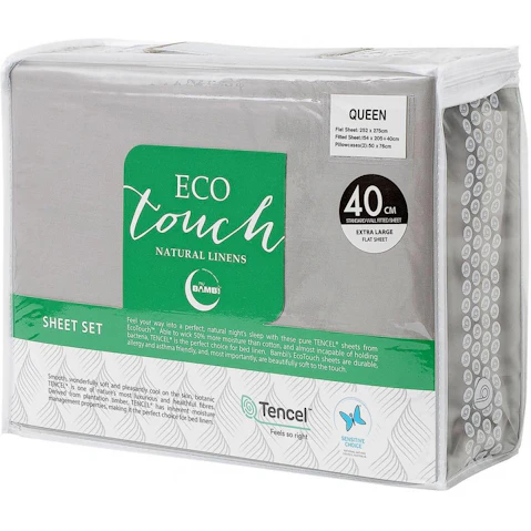 Bambi Eco Touch Tencel Silver Sheet Set