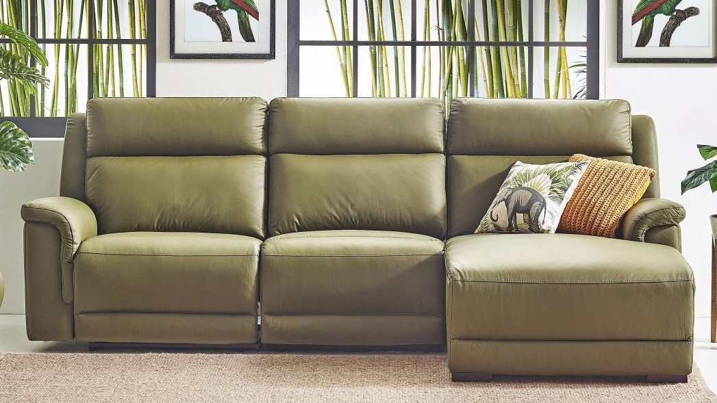 Harvey norman discount leather chaise lounge