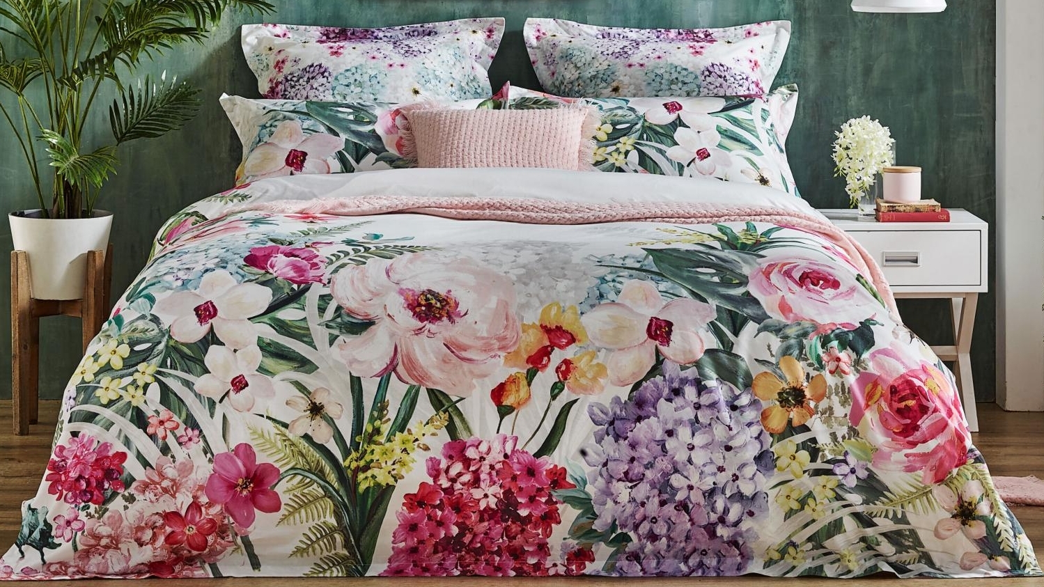 Sarah Quilt Cover Set - Queen | Harvey Norman