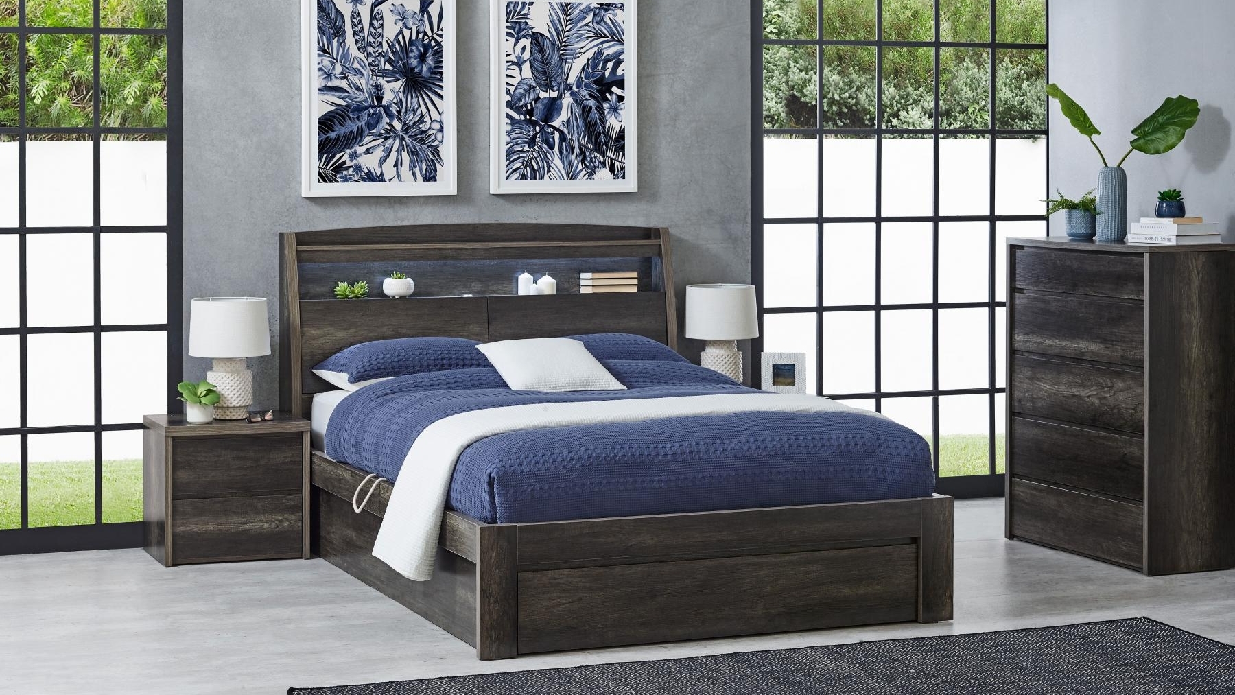 Nebula Side Gaslift Bed - King