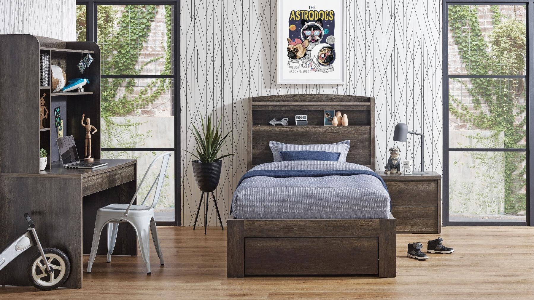Nebula 1-Drawer Bed