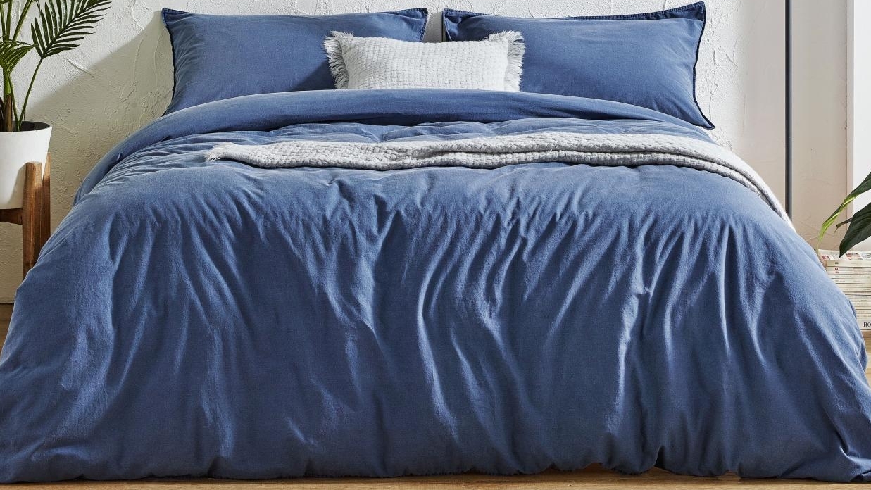 L'Avenue Henry Denim Quilt Cover Set