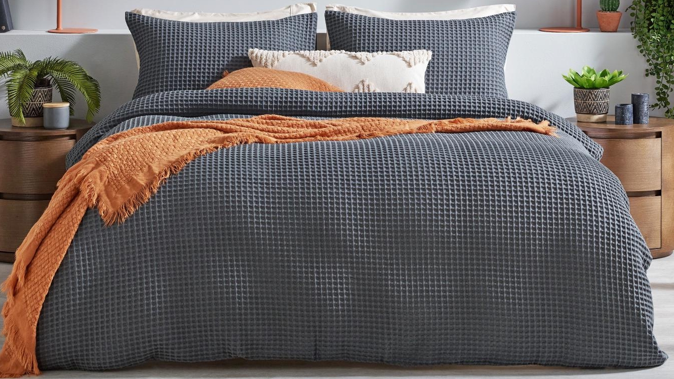 L'Avenue Easton Charcoal Quilt Cover Set 