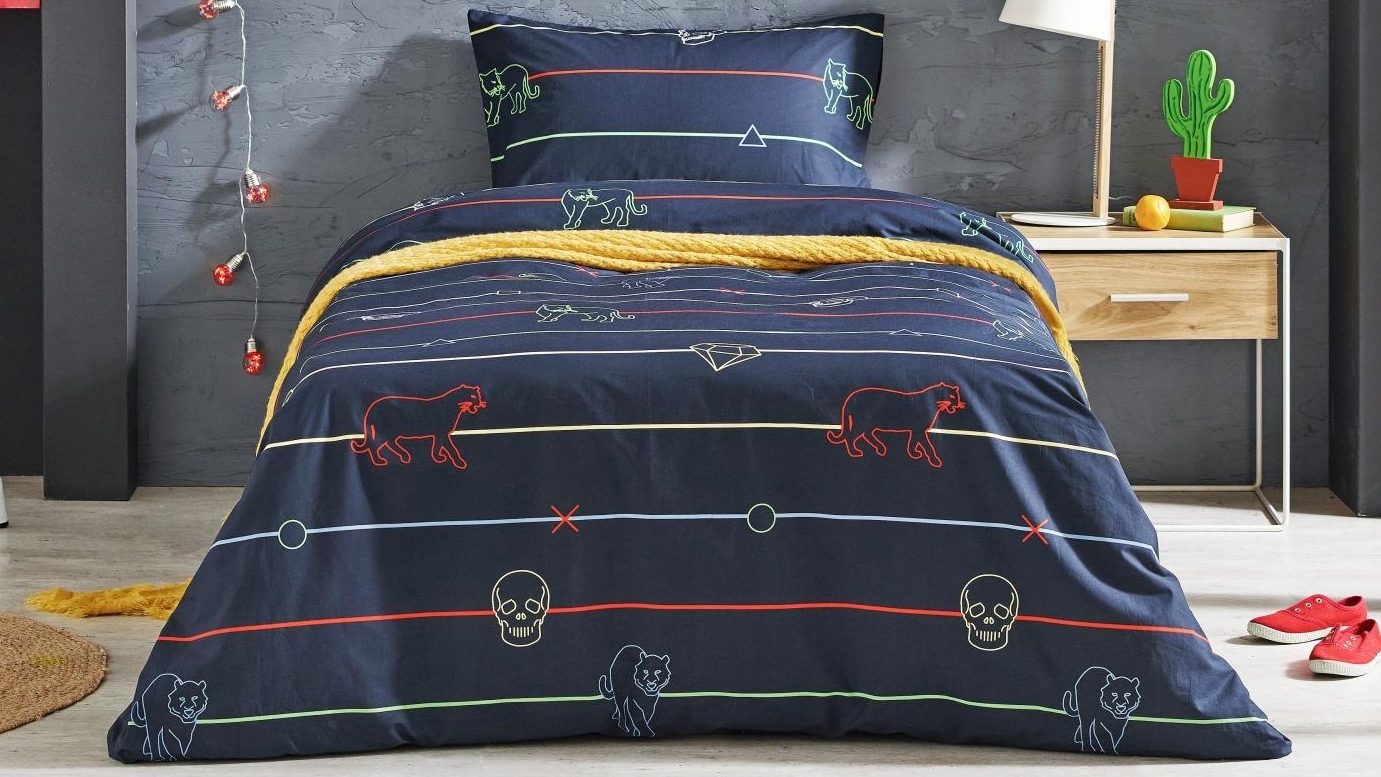 Linegame Quilt Cover Set - Double