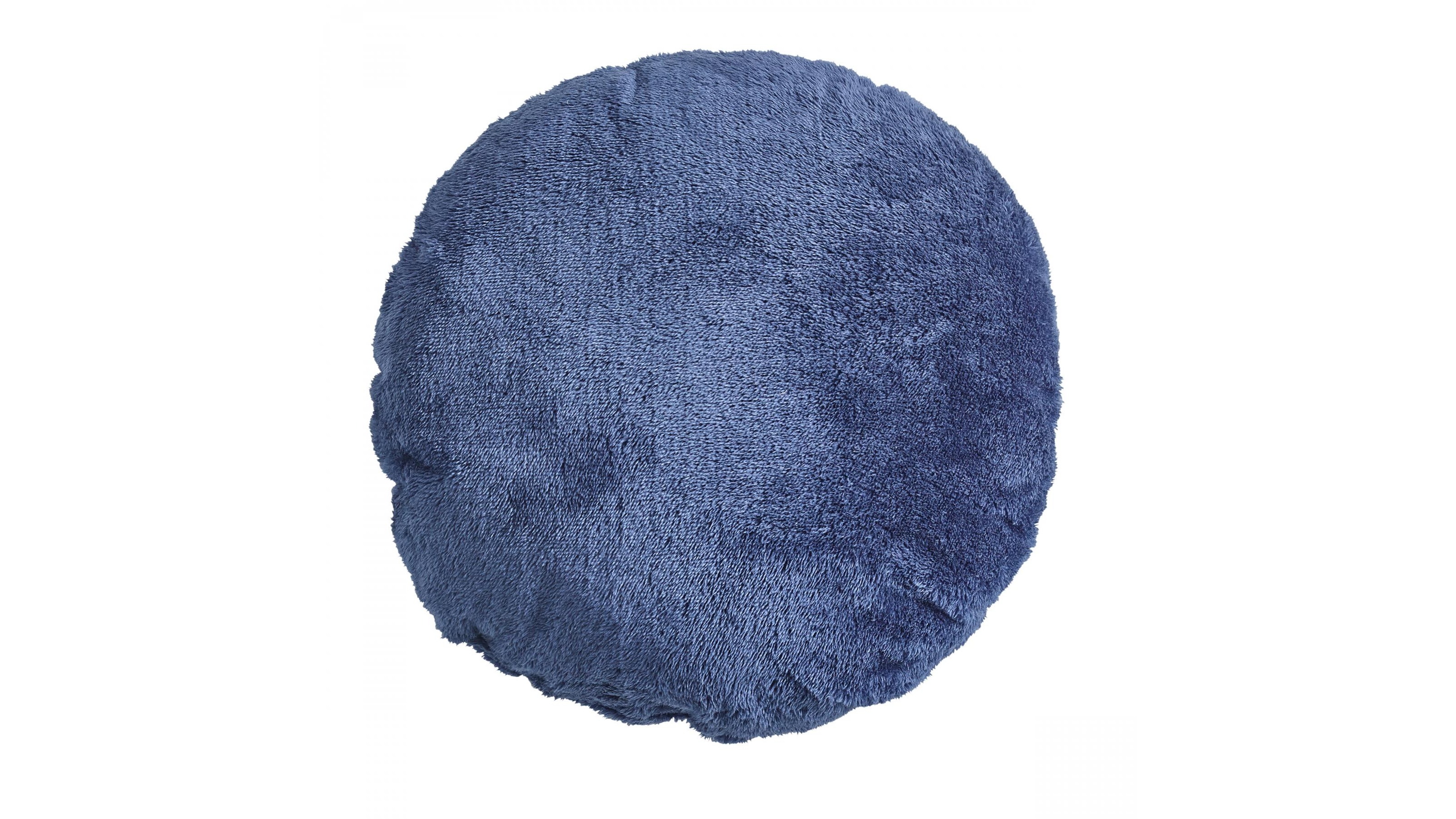 Teddy Navy Round Cushion