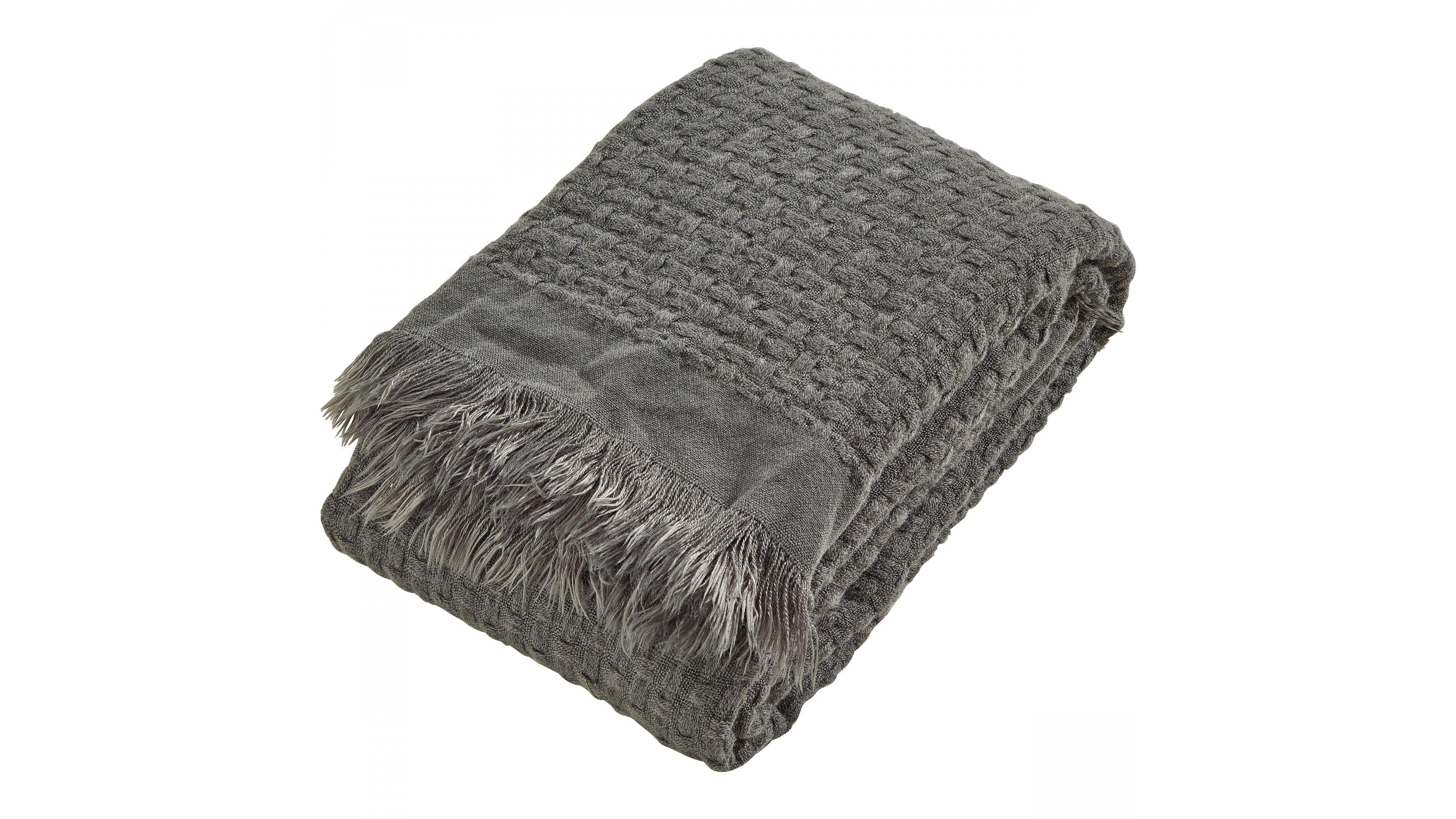 L'Avenue Summer Charcoal Throw