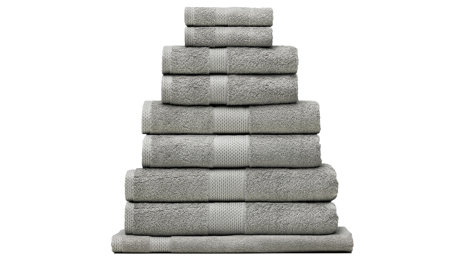 Bianca Pack of 4 Reid Turkish Cotton Bath Mat - Silver