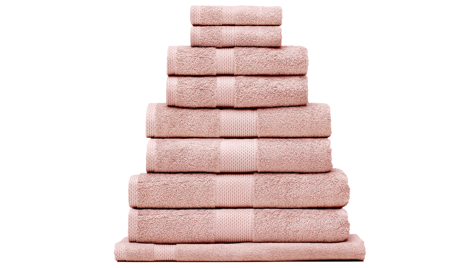 Bianca Pack of 4 Reid Blush Turkish Cotton Bath Sheet