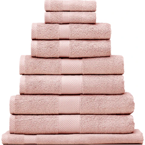 Bianca Pack of 4 Reid Blush Turkish Cotton Bath Sheet