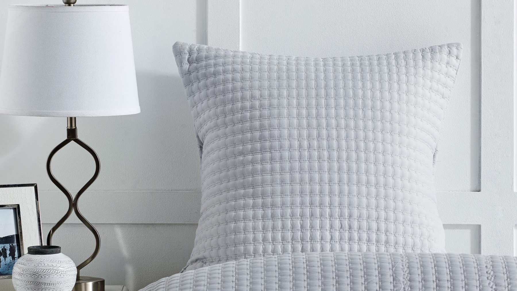 L'Avenue Sasha Silver European Pillowcase