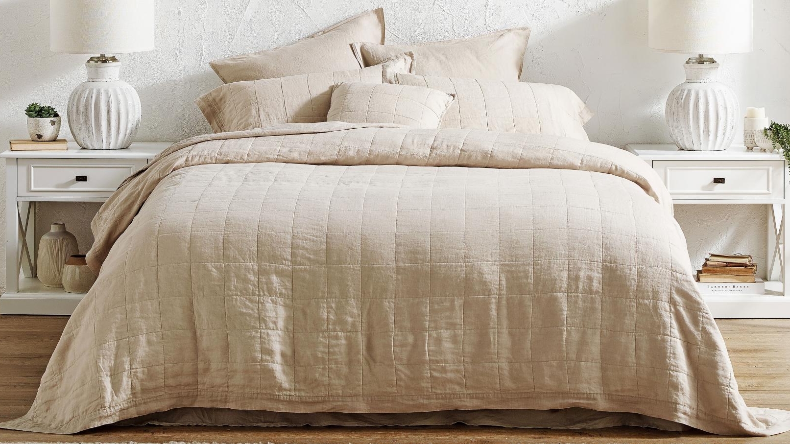 L'Avenue Linen Coverlet Set - Super King