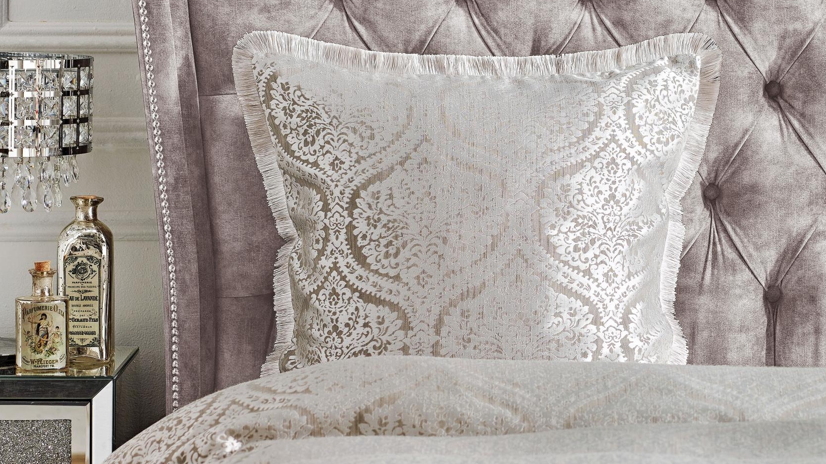 Baroque Silver European Pillowcase