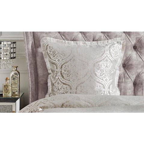 Baroque Silver European Pillowcase