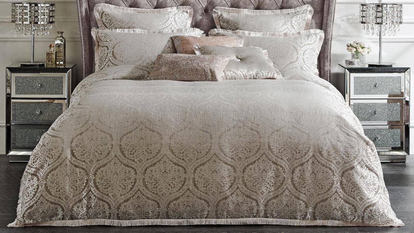 Baroque Silver Quilt Cover Set - Queen