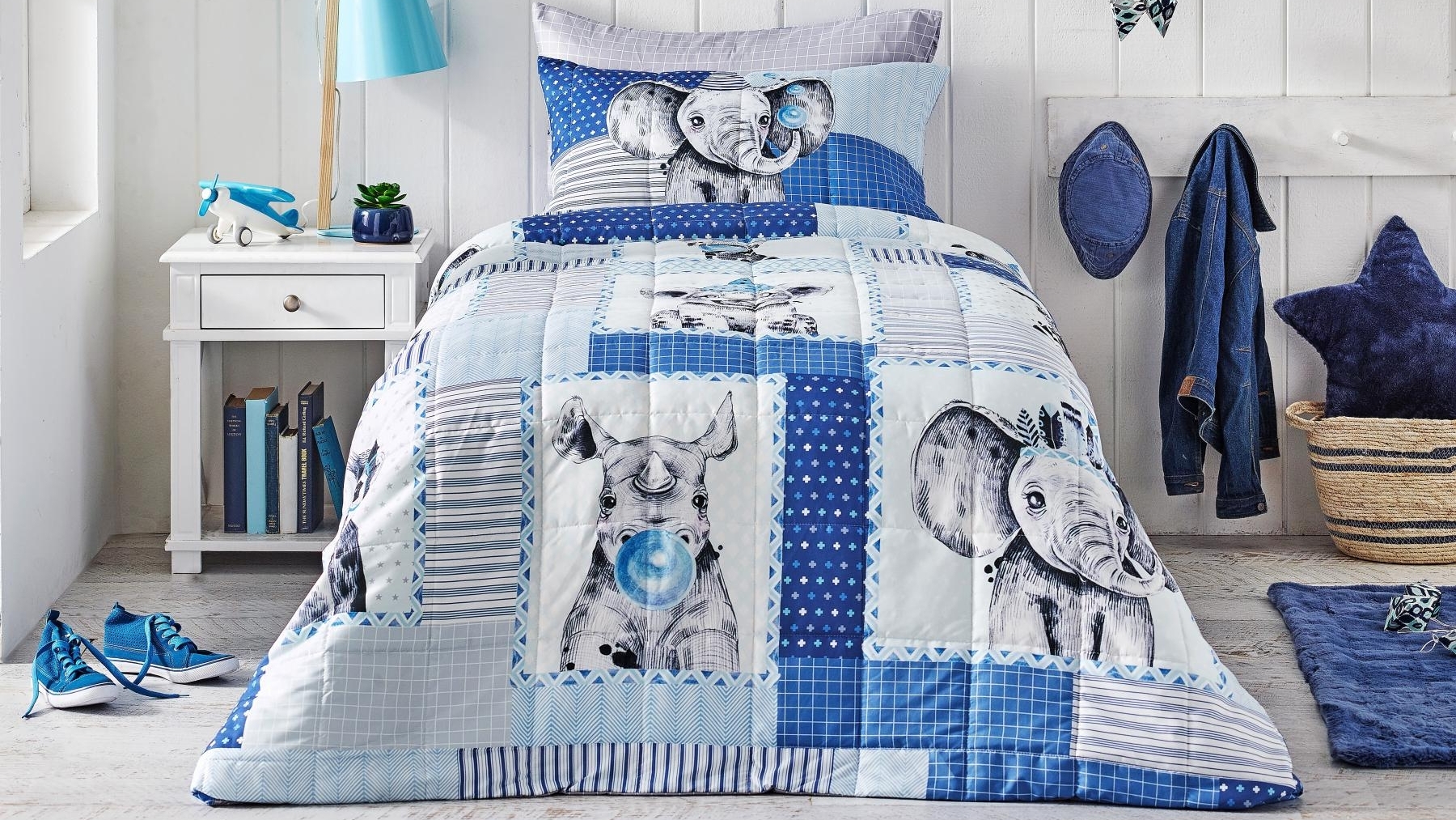 Leo Quilted Quilt Cover Set